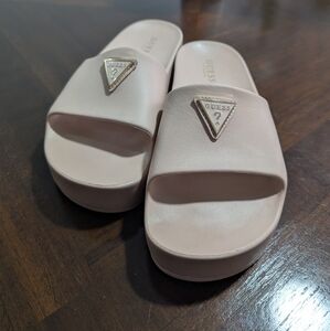 Guess Pink Mules Minimalist Design